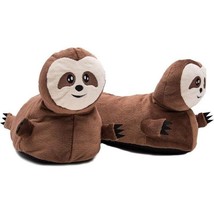 Elephant Brand Plush &amp; Soft Fuzzy 3D Animal Slippers SLOTHS One Size - £13.44 GBP