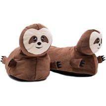 Elephant Brand Plush &amp; Soft Fuzzy 3D Animal Slippers SLOTHS One Size - $16.82