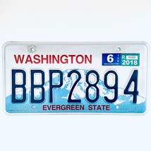 2018 United States Washington Evergreen State Passenger License Plate BBP2894 - £13.15 GBP