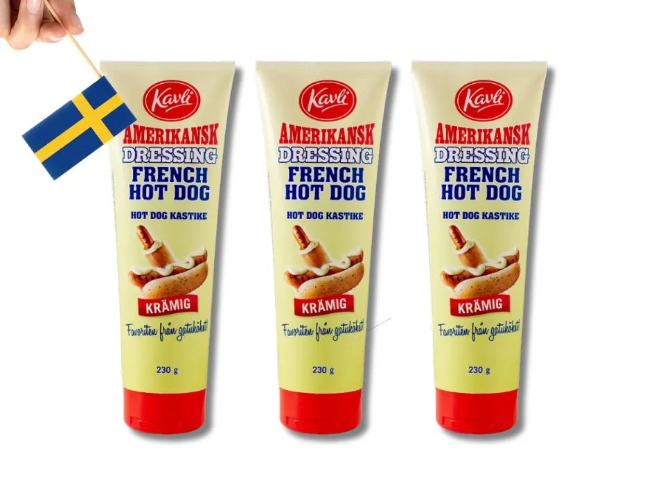 3 Bottles Kavli French Hot Dog Dressing - 230g (8.11 oz) - $26.50