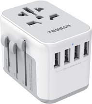 Universal Power Adapter International Plug Adapter with 4 USB Outlets Travel Wor - £31.62 GBP