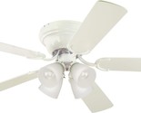 Indoor Ceiling Fan With Light, 52-Inch, White, Westinghouse Lighting 723... - $159.98