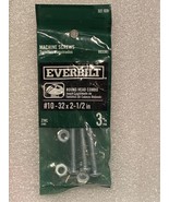 Everbilt Machine Screws 3 PK #10 32X2-1/2&quot; Round Head Combo *NEW* fff1 - $151.40 MXN