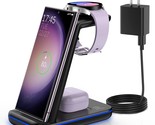 Wireless Charging Station For Samsung, Fast Wireless Charger Station For... - £59.86 GBP