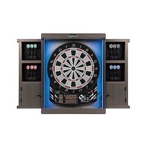 Dartboard Electronic Dart Board And Darts Game Scoreboard Cabinet Soft Tip New ~ - £156.90 GBP