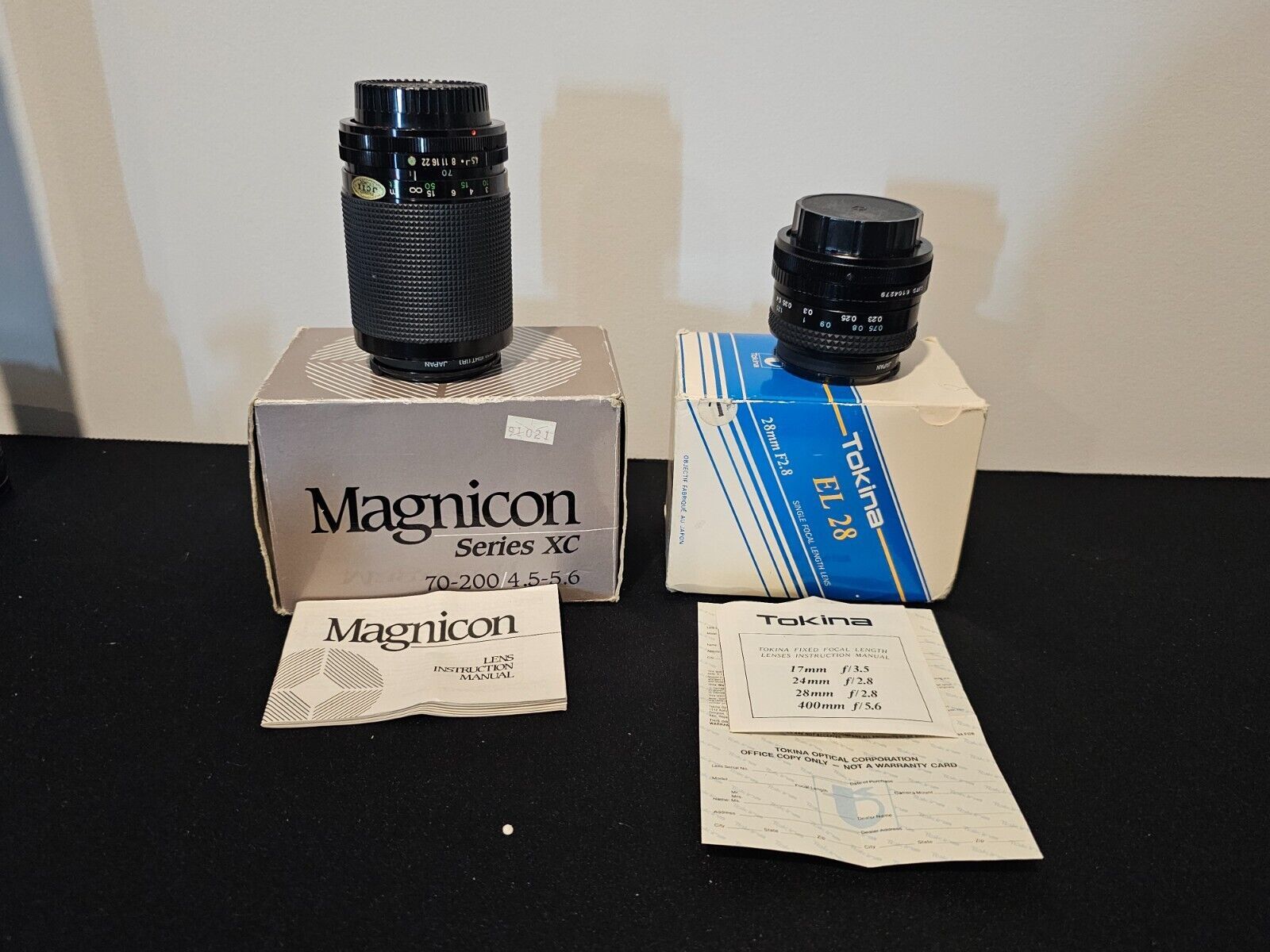 Magnicon XC 70-200mm f/4.5-5.6 & Tokina EL 28mm F2.8 - $48.37