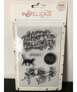 Halloween-Pink Paislee Spellcast Happy Halloween Spooky  Acrylic Stamps - €11,24 EUR