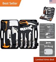 Hunting Deer Knife Set Field Dressing Kit Portable Butcher Game Processo... - $102.42