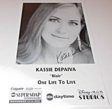 Kassie DePaiva Autograph Reprint Photo 9x6 One Life To Live 2004 Days GH... - £6.36 GBP