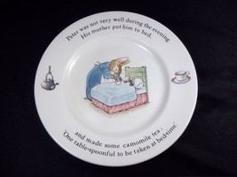 Wedgwood Peter Rabbit china plate Mother puts Peter to bed 7&quot; - £12.81 GBP