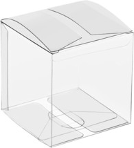 25/50/100 Packs Clear Gift Boxes, Clear Pvc Plastic Boxes Transparent, Jewelry - £34.35 GBP
