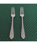 2 Hampton Silversmiths RENEE Dinner Forks Stainless 18/10 China Rope Edg... - $29.99