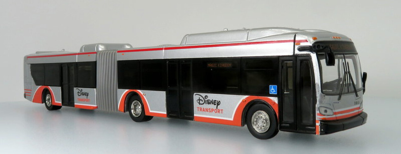 New Flyer Xcelsior Articulated Bus Disney Transport  1:87 Scale Iconic R... - $69.25