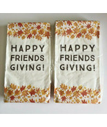 Thanksgiving Happy Friends Giving Paper Napkins Guest Towels 3 Pk 20 CT ... - £19.09 GBP