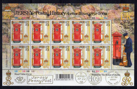 Jersey 1056-1061 MNH Postal History Letter Boxes Communication ZAYIX 032... - $49.50