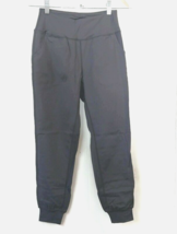 Reetwo WM S Athletic Pants Charcoal Side Front Pockets Banded Legs Joggers - $7.84