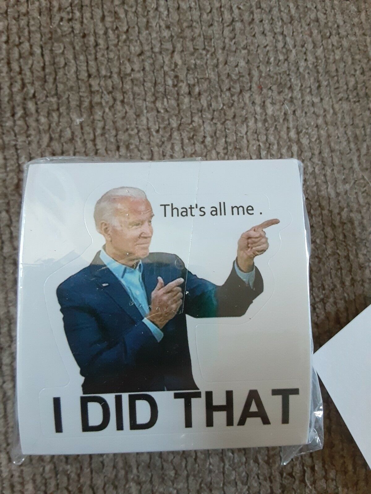 20 pc  Joe Biden I DID THAT Sticker Humor Funny Decal Sticker Set US - $3.85