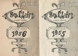 Sea Cliff Dinner Theatre Programs Summer 1955 Picnic &amp; 1956 Where&#39;s Charley - £12.52 GBP