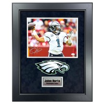 Jalen Hurts Autographed Philadelphia Eagles 11x14 Photo Framed JSA Signed Run - £475.58 GBP