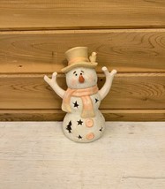 Christmas Snowman Tea Light Candle Holder - £17.88 GBP