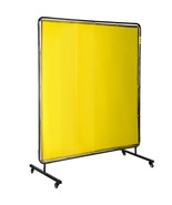 VEVOR Welding Screen with Frame 6&#39; x 6&#39;, Welding Curtain with 4 Wheels, ... - $78.40