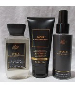 The Men&#39;s Shop Bath &amp; Body Works Body Wash Cream Mist TRAVEL Lot Set 3 NOIR - $697.44 MXN