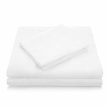 Malouf Tencel Queen Sheet Set - White - £155.30 GBP