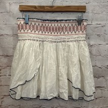 Free People Riviera Mini Skirt Tiered Layered High Waisted Smocked Size M - £29.34 GBP