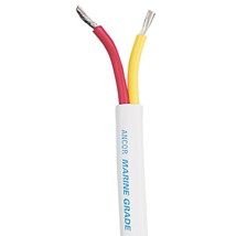 Ancor Safety Duplex Cable - 6/2 AWG - Red/Yellow - Flat - 50' - 123705 - $126.99