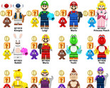 11 Pcs Cartoon Game Super Mario Yoshi Kinopio Luigi Princess Peach Wario... - $30.55