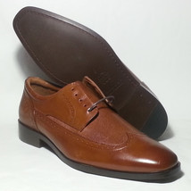 DOMANI by Johnston &amp; Murphy Men Size 9 Dress Brown Leather Shoes - £101.48 GBP