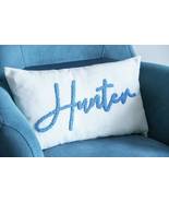 Personalized Baby Name Pillow, Custom Pillow, Punch Needle Name Pillow, Cushion  - £27.45 GBP