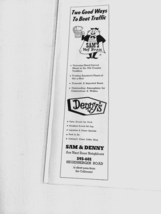 1971 Ad Sam&#39;s Hof Brau and Denny&#39;s Restaurants, Oakland, Calif. - $8.99