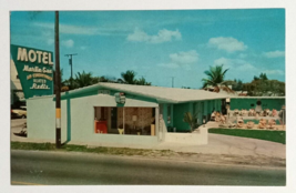Motel Marlin Sue Street View Palm Trees Miami FL Dexter Press UNP Postcard c1958 - £9.63 GBP