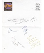 KFM Tonbridge Kent Radio Dominic King AUTOGRAPH FROM FIVE DJs Hand Signe... - £6.28 GBP
