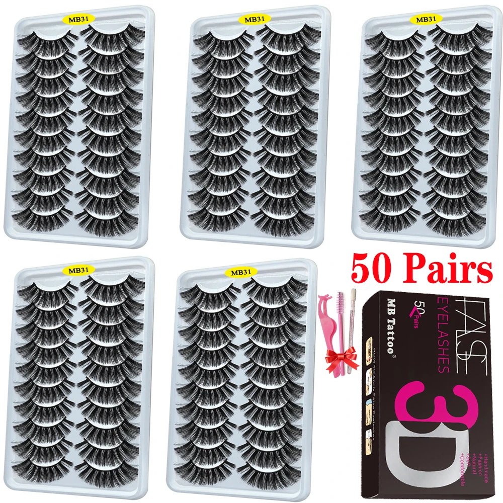 D mink eyelashes dramatic natural long wispies lashes extension eye lashes beauty false thumb200