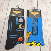 2 Pair Pac-man Video Game Graphics Crew Socks One Size - $12.34
