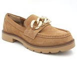 Aqua College Women Slip On Chain Loafers Hessa Size US 6M Sand Brown Suede - $35.64