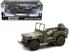 Jeep Willys U.S.A. Army Green 1/32 Diecast Model Car by New Ray - $20.23