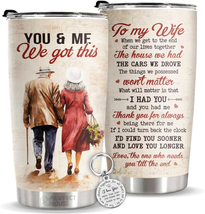 Gifts for Wife from Husband, 20Oz Stainless Steel Insulated Tumbler, Anniversary - £18.20 GBP