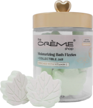 The Crème Shop Moisturizing Bath Fizzies + Collectible Jar - Autumn Vanilla Rose - £15.50 GBP