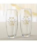 New Years Eve 9 oz. Stemless Champagne Glass (Set of 2)  - £9.66 GBP
