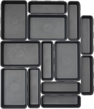 Office Drawer Organizers Bins Junk Drawer Organizers Tray Storage Dividers for O - £17.99 GBP