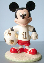 Lenox Disney Soccer Star Mickey Mouse Number 1 #819211 6&quot;H New - £39.06 GBP