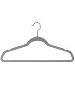 Laura Ashley Kids Velvet Hangers Heathered Gray 25pk Non-Slip 13.5in Gray - $321.96 MXN