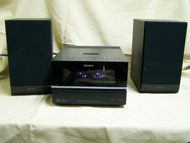 Sony Micro HiFi stereo CD Aux In AM/FM iPod HCD-BX20i CMT-BX20i w/ Speakers - $69.30