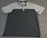 Travis Mathew Golf Polo Shirt Black Grey Two Tone Pima Men&#39;s Size XL X-L... - $14.79