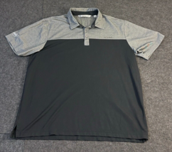 Travis Mathew Golf Polo Shirt Black Grey Two Tone Pima Men&#39;s Size XL X-Large - £11.72 GBP