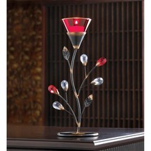 Ruby Red Blossom Tealight Holder - £24.77 GBP