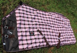 Horse Cotton Sheet Blanket Rug Summer Spring Pink 5339 - £31.63 GBP